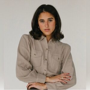 Rails Ada Toffee Button Down Shirt XS